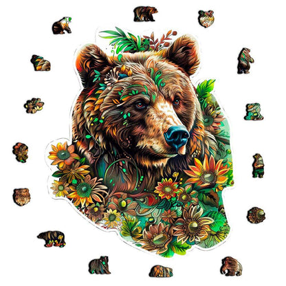 Floral Bear - Jigsaw Puzzle