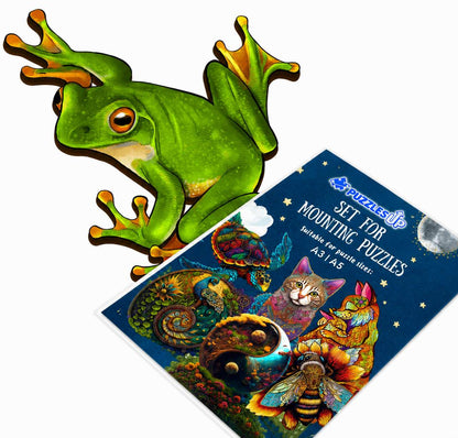 🔥Last Day - Frog - Wooden Jigsaw Puzzle