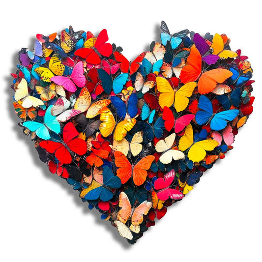 Butterfly Heart - Wooden Jigsaw Puzzle