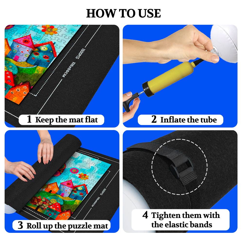 Professional Roll-Up Mat for Puzzle Storage