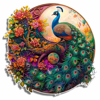 🔥Last Day - Mystic Peacock - Wooden Jigsaw Puzzle