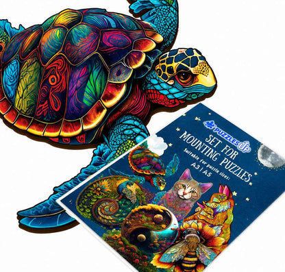 🔥Last Day - Sea Turtle - Wooden Jigsaw Puzzle