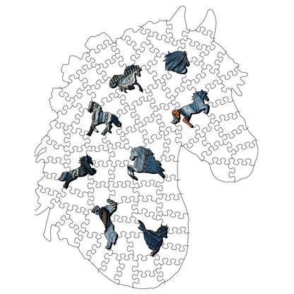 Jeans Horse - Wooden Jigsaw Puzzle