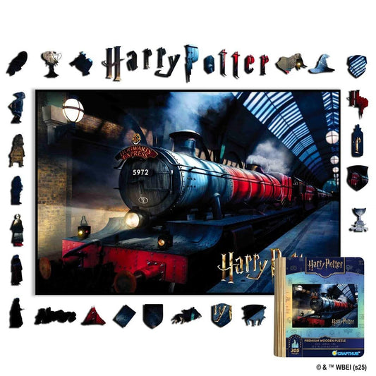 Harry Potter - Hogwarts Express Wooden Jigsaw Puzzle - Crafthub Collaboration