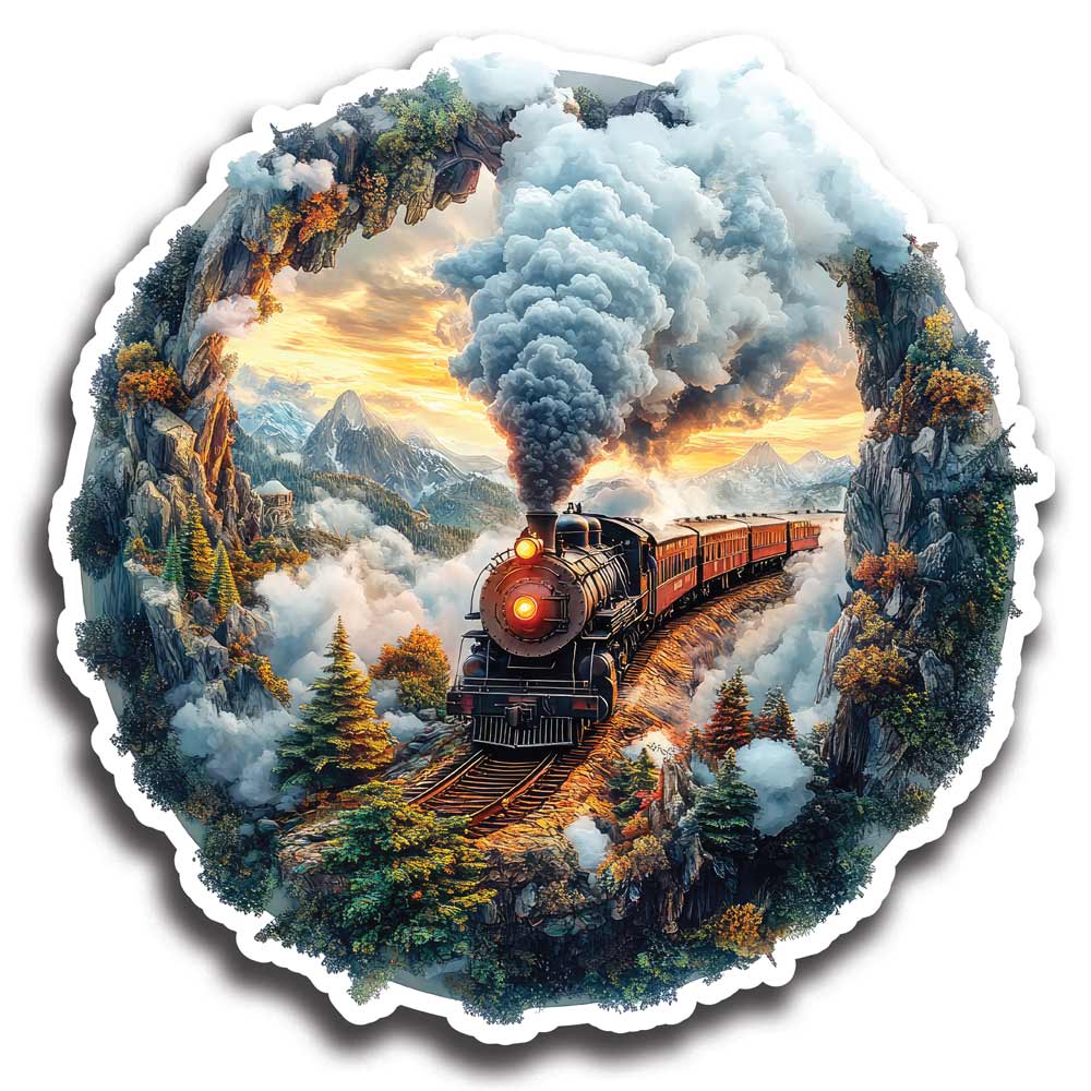 Mountain Train - Wooden Jigsaw Puzzle