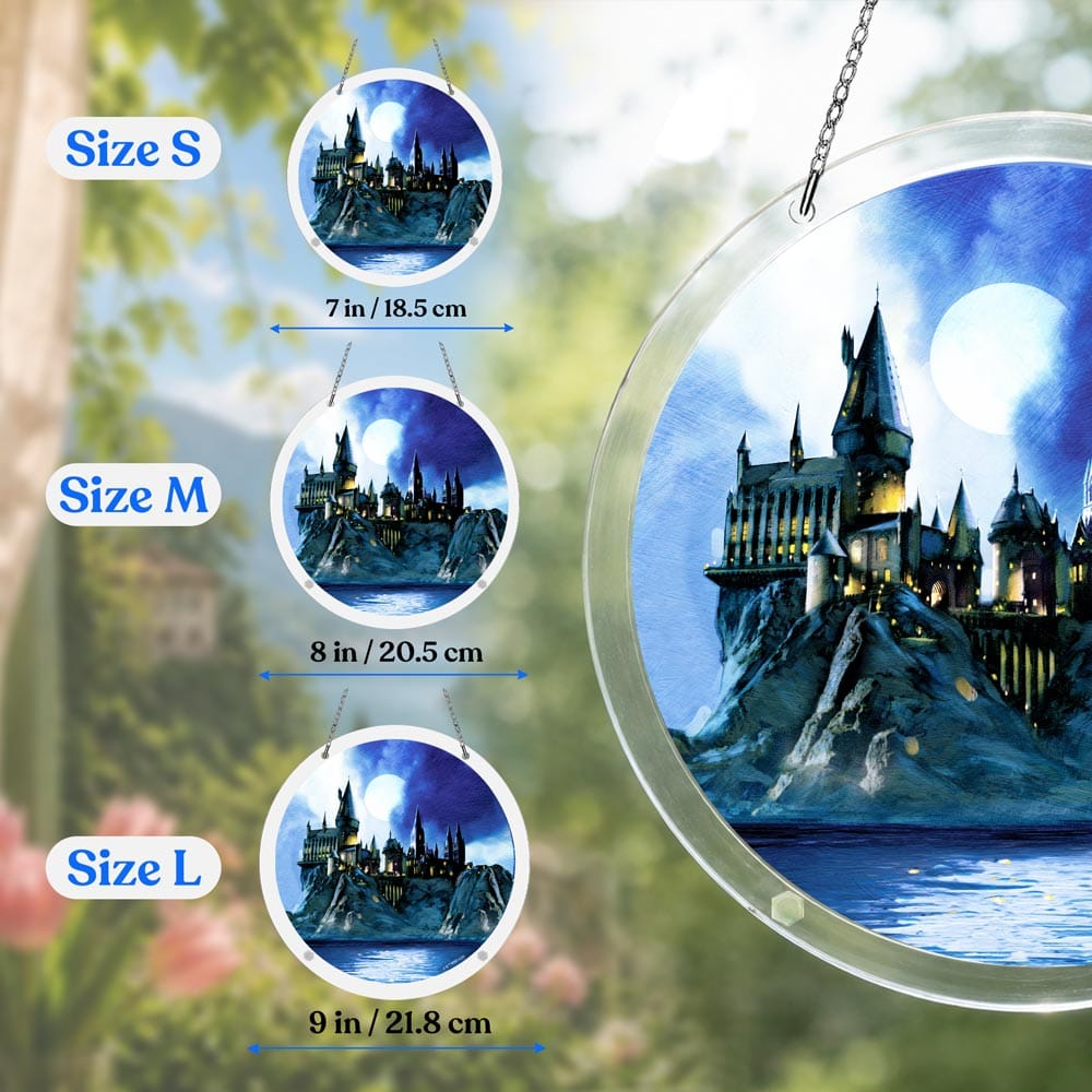 Acrylic Jigsaw Puzzle Acrylic Jigsaw Puzzle Suncatcher - Magical Hogwarts Castle