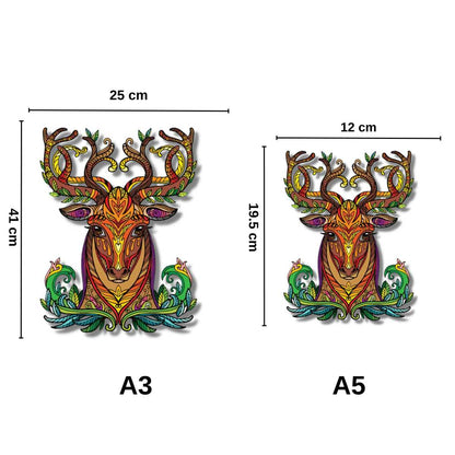 Blooming Stag - Wooden Jigsaw Puzzle Out of Stock