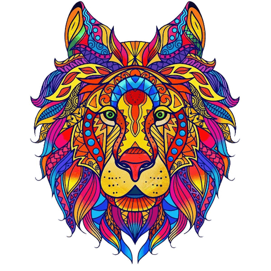 Lion - Wooden Jigsaw Puzzle - PuzzlesUp