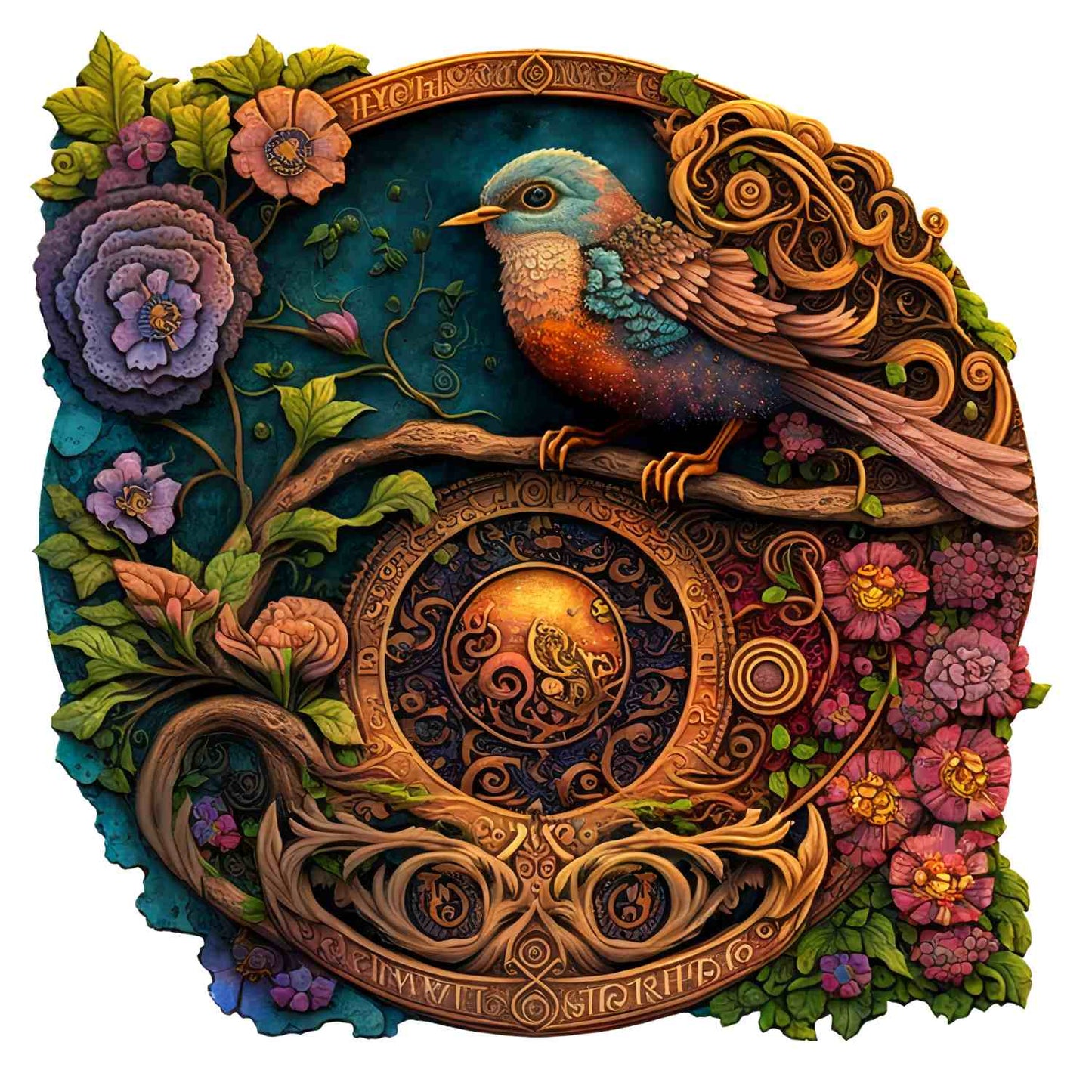 Bird and Bloom - Wooden Jigsaw Puzzle