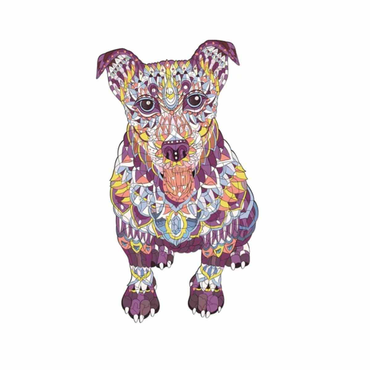 A5 Sitting dog - Jigsaw Puzzle