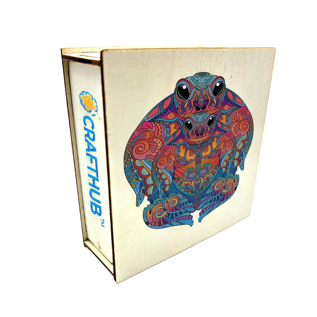 A3+Wooden Box Sea Turtles - Jigsaw Puzzle