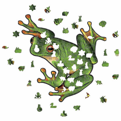 🔥Last Day - Frog - Wooden Jigsaw Puzzle