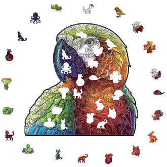 African Parrot - Wooden Jigsaw Puzzle