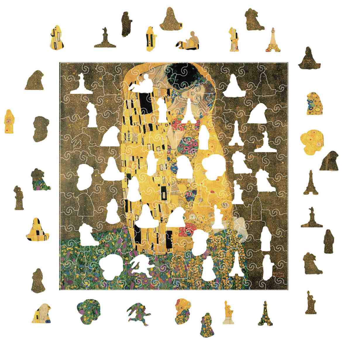 The Kiss (Klimt) - Wooden Jigsaw Puzzle