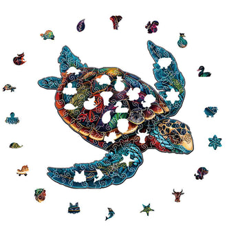 Sea Turtle - Wooden Jigsaw Puzzle