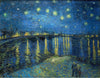 Starry Night Over The Rhône - Wooden Jigsaw Puzzle - PuzzlesUp