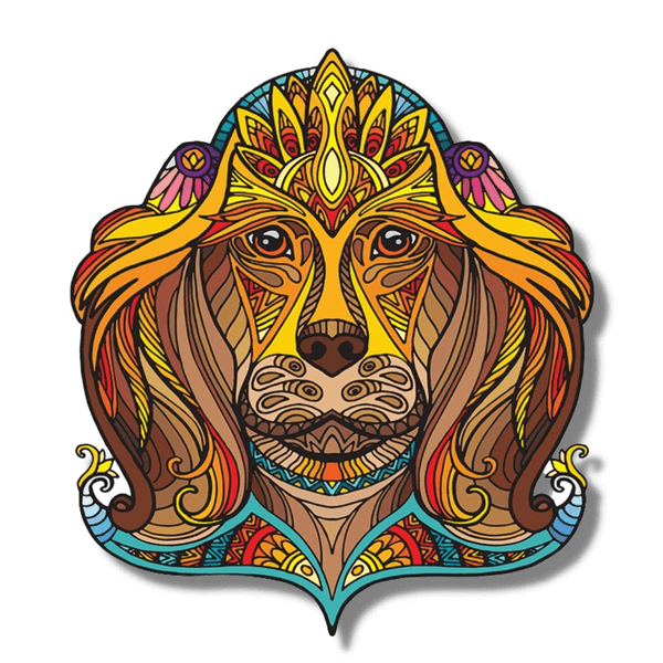 Crowned Dog - Wooden Jigsaw Puzzle - PuzzlesUp