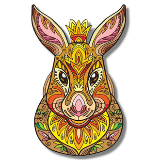 Crowned Rabbit - Wooden Jigsaw Puzzle