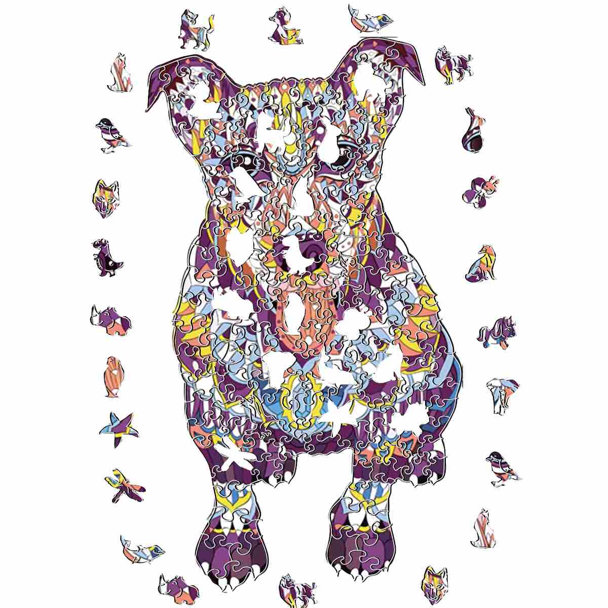 Sitting dog - Jigsaw Puzzle