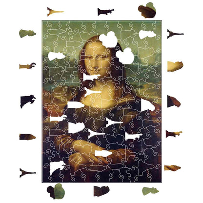 Mona Lisa - Wooden Jigsaw Puzzle