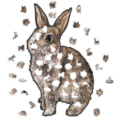 Rabbit - Wooden Jigsaw Puzzle