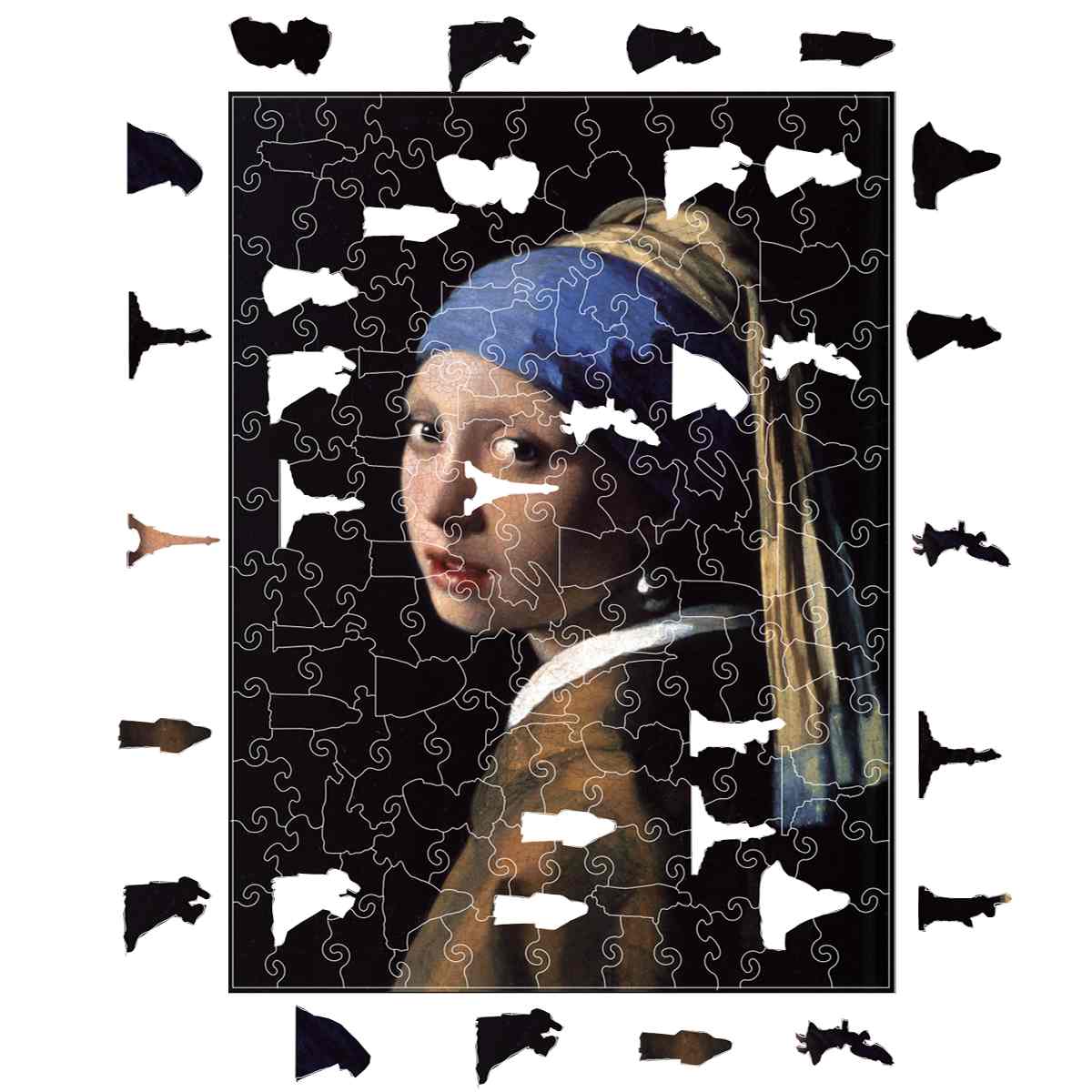 Girl with a Pearl Earring - Wooden Jigsaw Puzzle